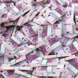 Деньги шуточные "500 евро", упаковка с ероподвесом, ш/к 72458