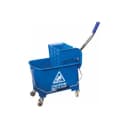 Тележка уборочная-ведро 20л, мех.отжим, синяя, 601497