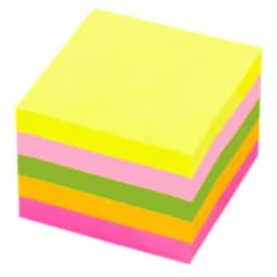 Блок самоклеящийся STAFF PROFIT, неоновый, 51*51 мм, 400 листов, 5 цветов, 129349