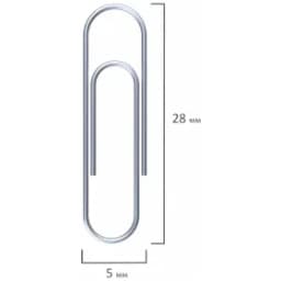 Скрепки STAFF 28 мм оцинкованные, 100 шт., в карт. коробке, 270451