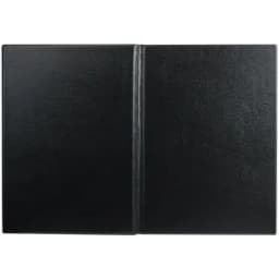 Папка адресная ПВХ "НА ПОДПИСЬ", формат А4, увеличенная вместимость до 100л, черная, 2032.Н-107