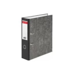 Папка-регистратор BRAUBERG фактура стандарт, с мраморным покрытием, 75 мм, черный корешок, 220987