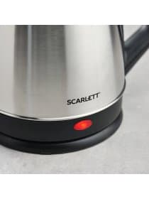 Чайник SCARLETT SC-EK21S25, 1,5 л, 1350 Вт, закрытый нагревательный элемент, сталь