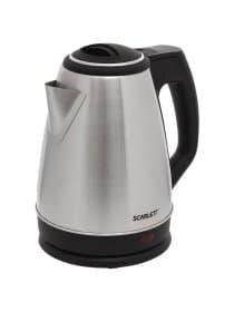 Чайник SCARLETT SC-EK21S25, 1,5 л, 1350 Вт, закрытый нагревательный элемент, сталь