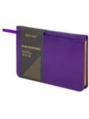 Еженедельник недатированный МАЛЫЙ ФОРМАТ 95х155 мм, А6, BRAUBERG "Iguana", под кожу, 64 л., сиреневый, 114482