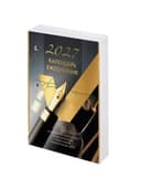 Календарь-ежедневник настольный перекидной на 2027 г., "GOLD", 320 л., блок офсет, 2 краски, BRAUBERG, 118504