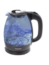 Чайник SONNEN KT-1786, 1,7 л, 2200 Вт, закрытый нагревательный элемент, стекло, 453422