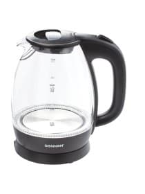 Чайник SONNEN KT-1786, 1,7 л, 2200 Вт, закрытый нагревательный элемент, стекло, 453422