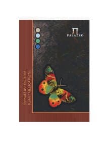 Папка для пастели/планшет, А4, 20 л., 4 цвета, 200 г/м2, тонированная бумага, твердая подложка, "Бабочка", ПБ/А4