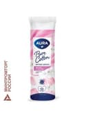 Ватные диски КОМПЛЕКТ 100 шт., AURA, двусторонние, 20711, 13115