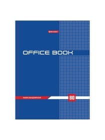 Книга канцелярская 80 л., клетка, твердая, глянцевая, блок офсет, А4 215х295 мм, BRAUBERG, 130065