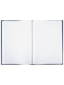 Книга учета 96 л., клетка, твердая, бумвинил, блок офсет, А4 200х290 мм, BRAUBERG, синяя, 130069