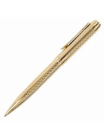 Ручка подарочная шариковая GALANT "Graven Gold", корпус золотистый с гравировкой, золотистые детали, пишущий узел 0,7 мм, синяя, 140466