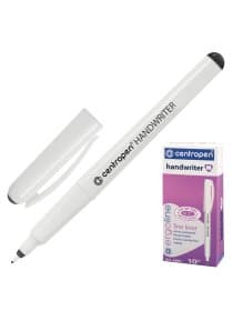 Ручка капиллярная (линер) ЧЕРНАЯ CENTROPEN "Handwriter", трехгранная, линия 0,5 мм, 4651, 2 4651 0112