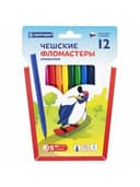 Фломастеры 12 ЦВЕТОВ CENTROPEN "Пингвины", смываемые, вентилируемый колпачок, 7790/12ET, 7 7790 1286