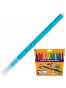 Фломастеры BIC "VISA", 18 цветов, суперсмываемые, вентилируемый колпачок, европодвес, 888681