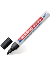 Маркер-краска лаковый (paint marker) EDDING 8750, ЧЕРНЫЙ, 2-4 мм, круглый наконечник, алюминиевый корпус, E-8750/1