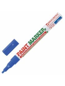 Маркер-краска лаковый (paint marker) 2 мм, СИНИЙ, БЕЗ КСИЛОЛА (без запаха), алюминий, BRAUBERG PROFESSIONAL, 150864