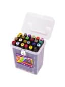 Маркеры для скетчинга двусторонние BRAUBERG ART DEBUT "BLACK", НАБОР 24 шт., базовые цвета, 152127