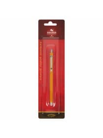 Карандаш механический цанговый 2 мм, KOH-I-NOOR, корпус желтый, точилка, 5201CN, 5201CN1004BL