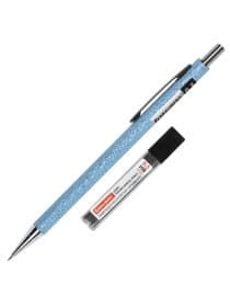 Карандаш механический 0,5 мм + грифели HB 12 штук на блистере, BRAUBERG "LIGHT BLUE", 181970