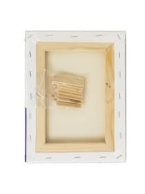Холст на подрамнике BRAUBERG ART CLASSIC, 18х24 см, 440 г/м2, грунт, 100% хлопок, крупное зерно, 190643