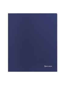 Папка на 4 кольцах BRAUBERG "Диагональ", 40 мм, темно-синяя, до 300 листов, 0,9 мм, 221350