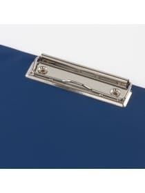 Папка-планшет BRAUBERG, А4 (340х240 мм), с прижимом и крышкой, картон/ПВХ, РОССИЯ, синяя, 221489