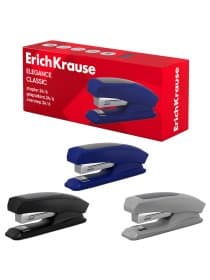 Степлер №24/6 ERICH KRAUSE "Elegance", до 30 листов, с резиновой накладкой, ассорти, 2244