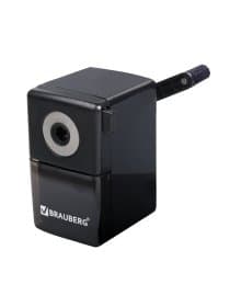 Точилка механическая BRAUBERG "BLACK JACK", крепление к столу, металлический механизм, цвет чёрный, 222516