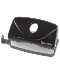 Дырокол BRAUBERG "Original", до 10 листов, черный, 222537