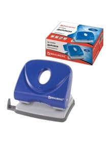 Дырокол BRAUBERG "Original", до 25 листов, синий, 222543