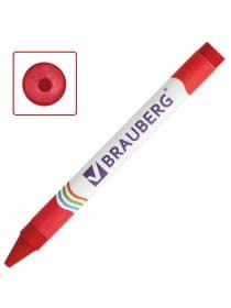 Восковые мелки BRAUBERG, НАБОР 6 цветов, 222961