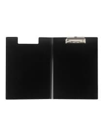 Папка-планшет BRAUBERG "Contract", А4 (315х230 мм), с прижимом и крышкой, пластиковая, черная, сверхпрочная, 1,5 мм, 223489