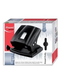 Дырокол MAPED (Франция) "Essentials Metal", металлический, большой, на 35 листов, черный, 403411