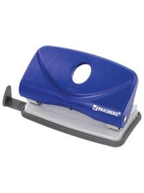 Дырокол BRAUBERG "Original", до 10 листов, синий, 227785