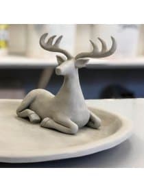 Масса керамическая для лепки ОСТРОВ СОКРОВИЩ, 500 г, натуральный цвет, 228731