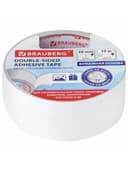 Клейкая двухсторонняя лента 38 мм х 10 м, БУМАЖНАЯ ОСНОВА, BRAUBERG, 229056