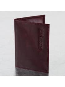Обложка для паспорта натуральная кожа "Virginia", "PASSPORT", бордовая, BRAUBERG, 237187