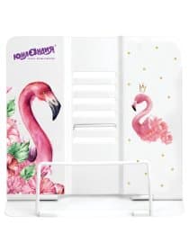 Подставка для книг и учебников большая ЮНЛАНДИЯ "Flamingo", регулируемый наклон, металлическая, 237573