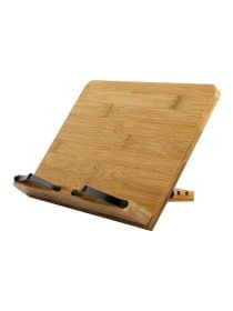 Подставка для книг и планшетов бамбуковая BRAUBERG, 28х20 см, регулируемый наклон, 237895