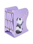Подставка-держатель для книг и учебников BRAUBERG KIDS "Panda", раздвижная, металлическая, 238064