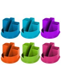 Подставка-органайзер BRAUBERG STYLE COLOR, 5 отделений, 132х122х108 мм, ассорти, 238095