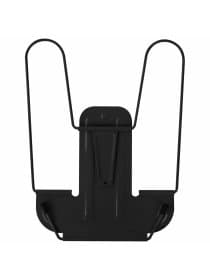 Подставка для книг и учебников BRAUBERG LINE+, металлическая, черная, европодвес, 238214