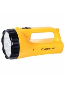Фонарь аккумуляторный ULTRAFLASH 9хLED+12хLED, 2 режима, выдвижная вилка, заряд от сети, LED3816SM