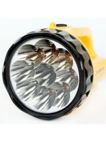 Фонарь аккумуляторный ULTRAFLASH 9хLED+12хLED, 2 режима, выдвижная вилка, заряд от сети, LED3816SM