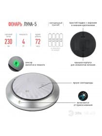Фонарь ЭРА 4 Вт COB, сенсорная кнопка, автономная подсветка, питание 4xAA (не в комплекте), SB-605, Б0029191