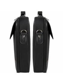Сумка портфель BRAUBERG PROCESSOR с отделением для ноутбука 13-14", откидная крышка, "Profi", черная, 28х37х7 см, 240440