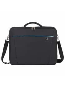 Сумка портфель BRAUBERG SYDNEY с отделением для ноутбука 17,3", откидная крышка, черная, 34х44х6 см, 240449