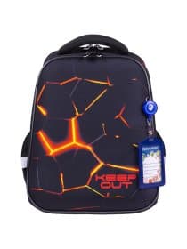 Ранец BRAUBERG FIT, 2 отделения, "Лава", 38х27х14 см, 270617